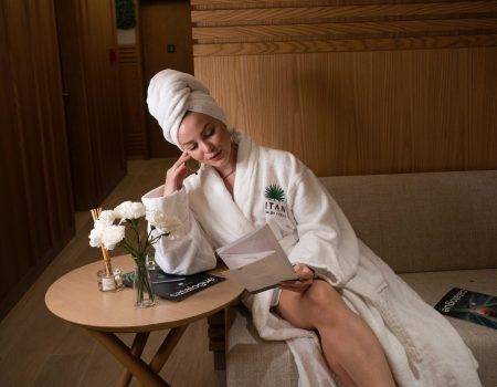 women enjoying spa